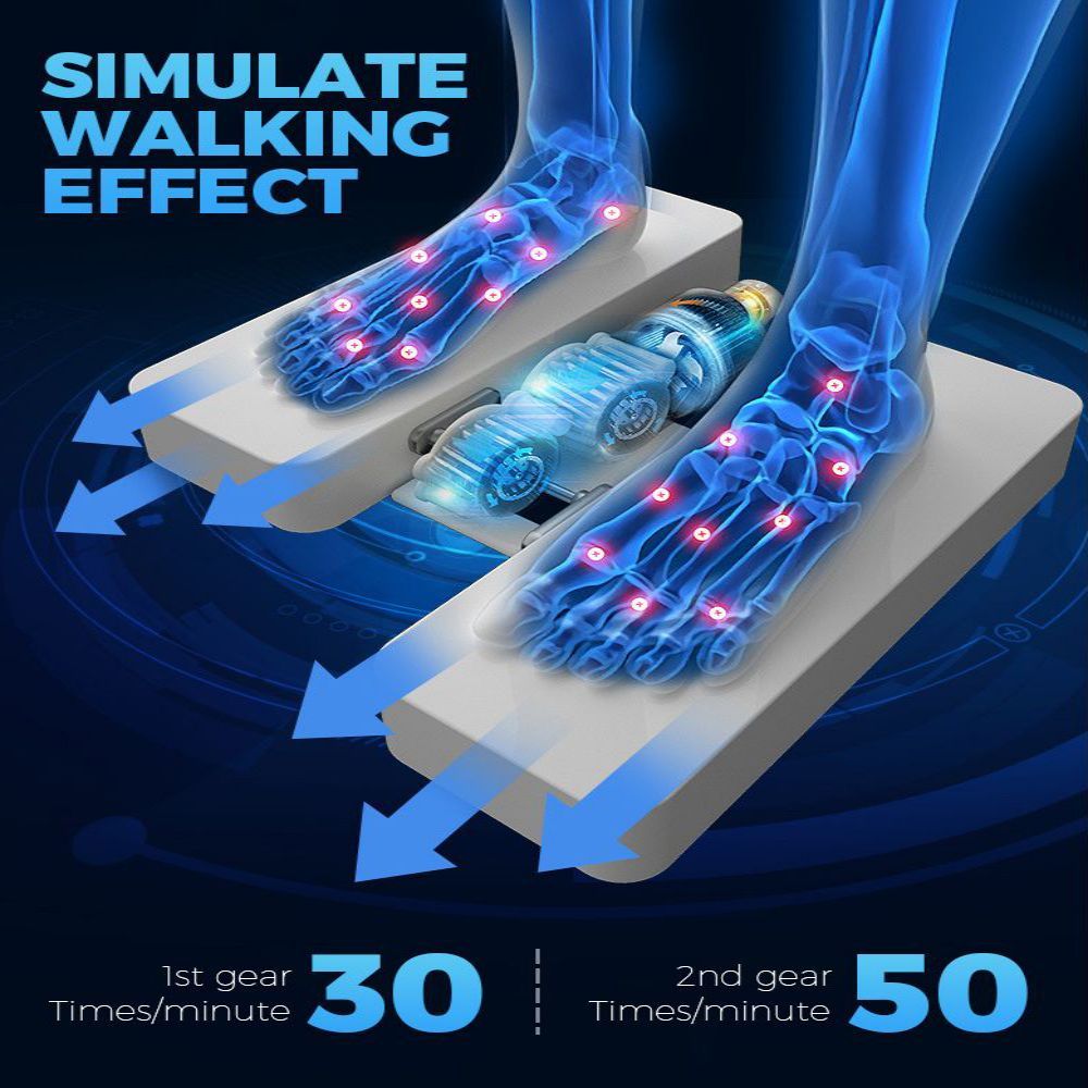 Seated Leg Exerciser Physiotherapy Machine for Seniors(Blue)-3