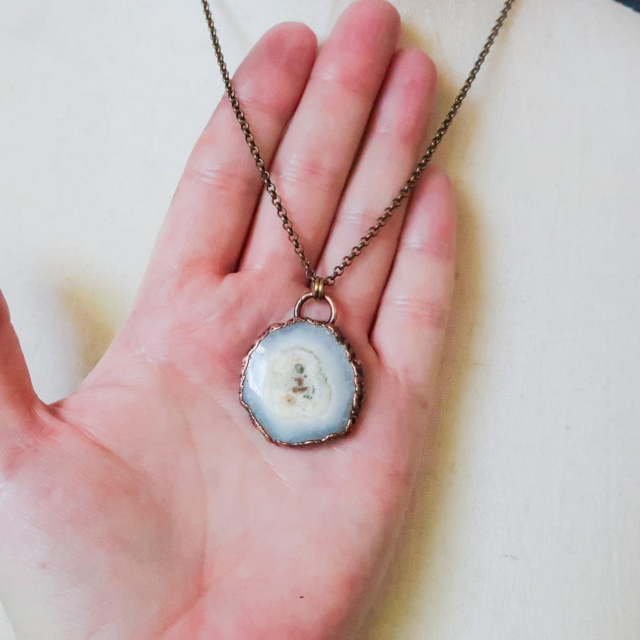 Solar Quartz Pendant - Healing Crystal | Handmade by Blackbird & Sage