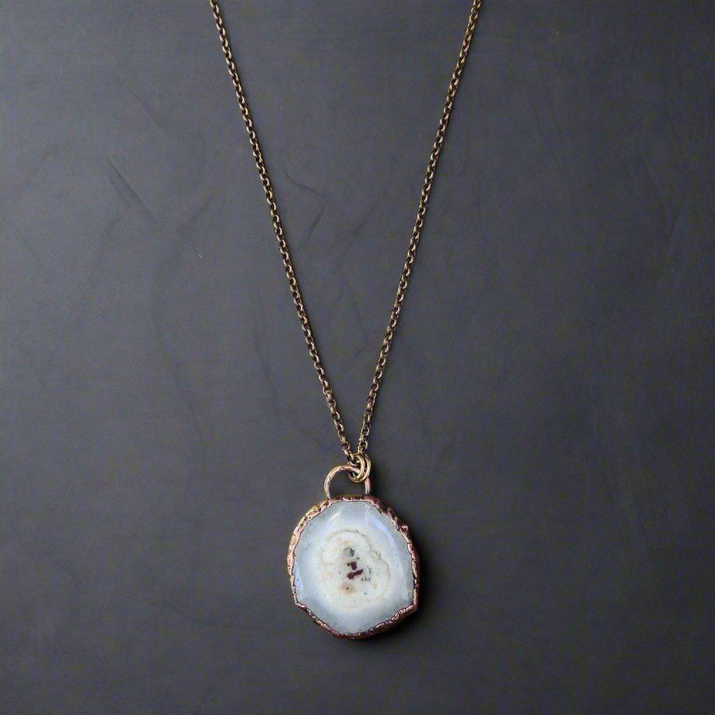 Solar Quartz Pendant - Healing Crystal | Handmade by Blackbird & Sage