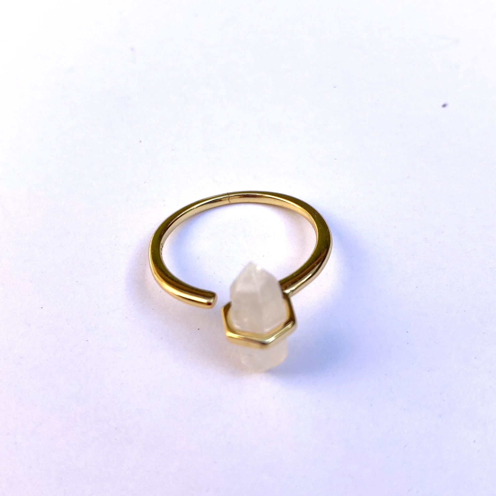 Crystal Compass Ring - Mixed Crystals