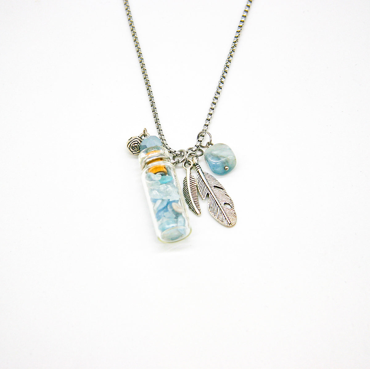Aquamarine Diffusing Necklace | Energy & Healing | Diffusing on the go