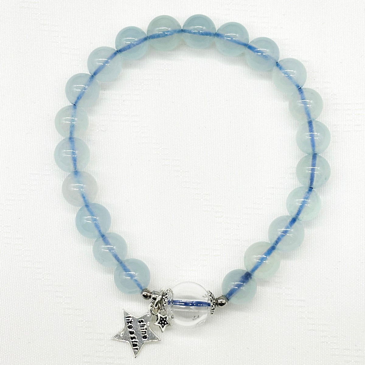 Sterling Silver Crystal Aroma Bracelet - Aquamarine | Energy & Healing | Diffuser Jewellery
