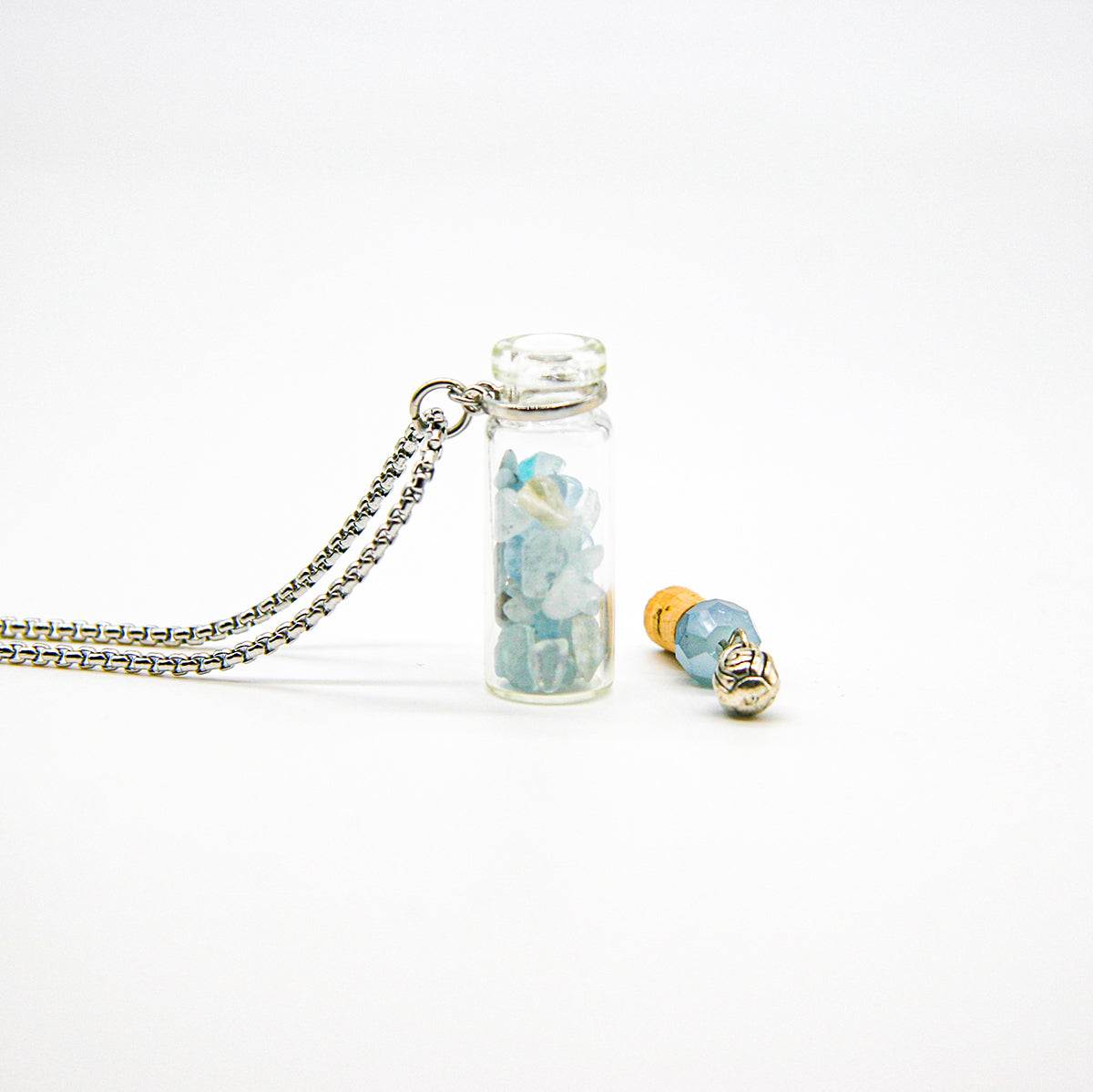 Aquamarine Diffusing Necklace | Energy & Healing | Diffusing on the go