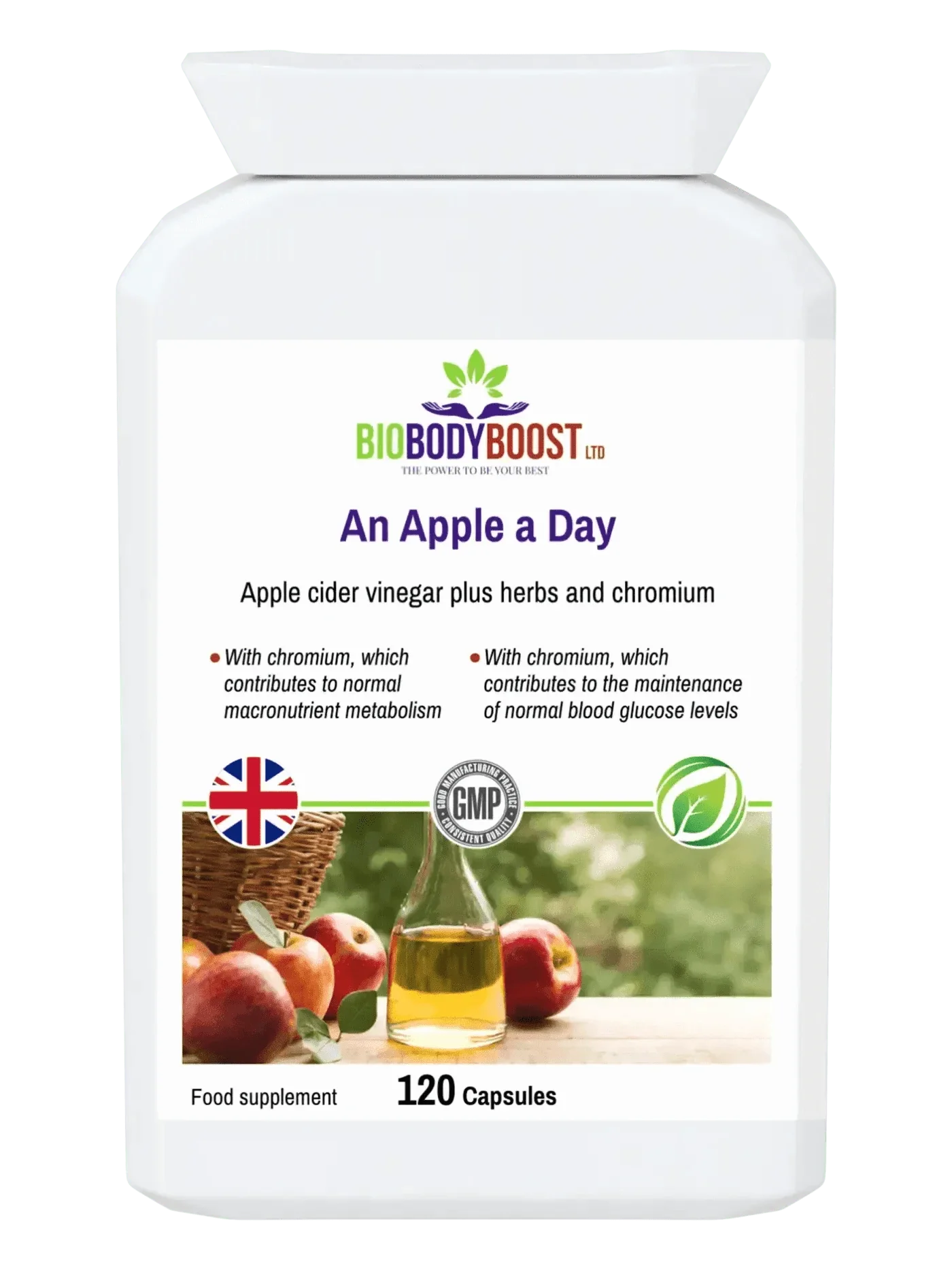 An Apple a Day - Apple Cider Vinegar Plus Herbs 120 Capsules