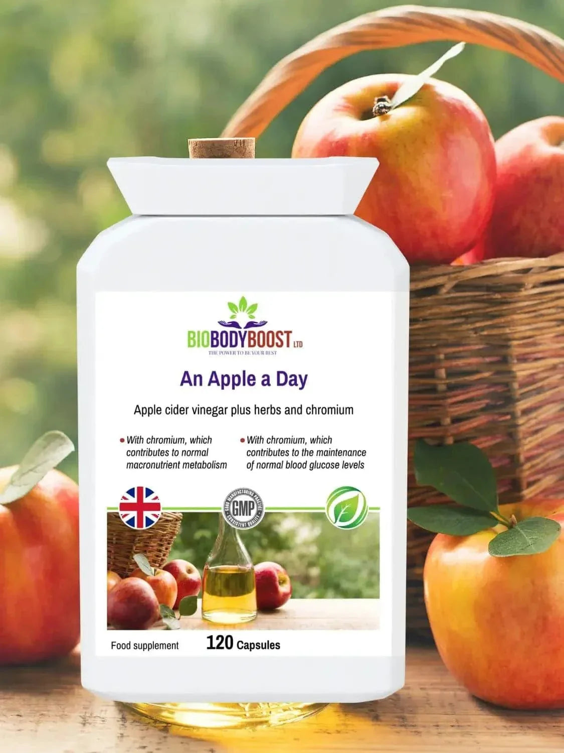 An Apple a Day - Apple Cider Vinegar Plus Herbs 120 Capsules