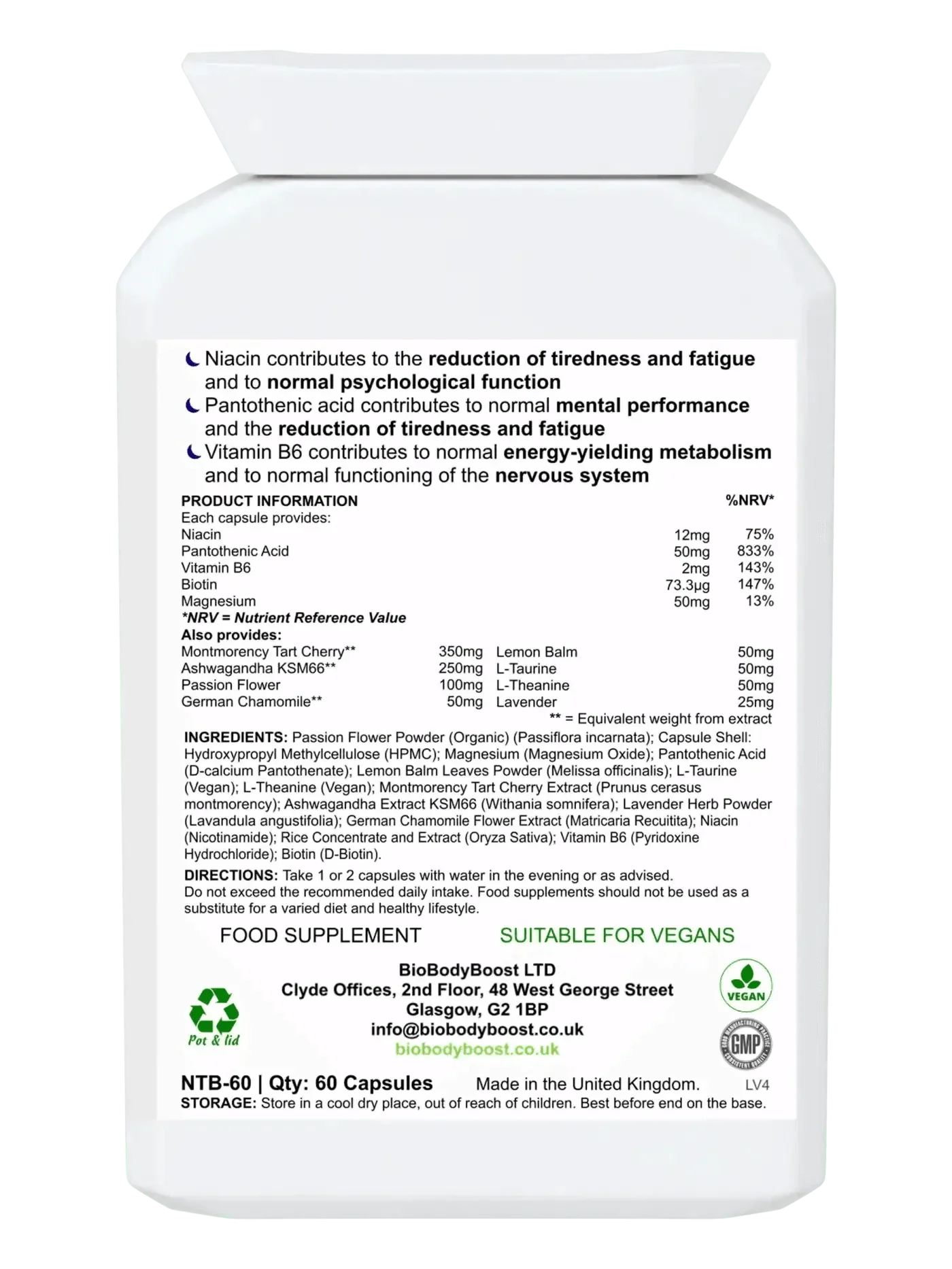 BioSnooze - Night Time Herbal Sleep Aid