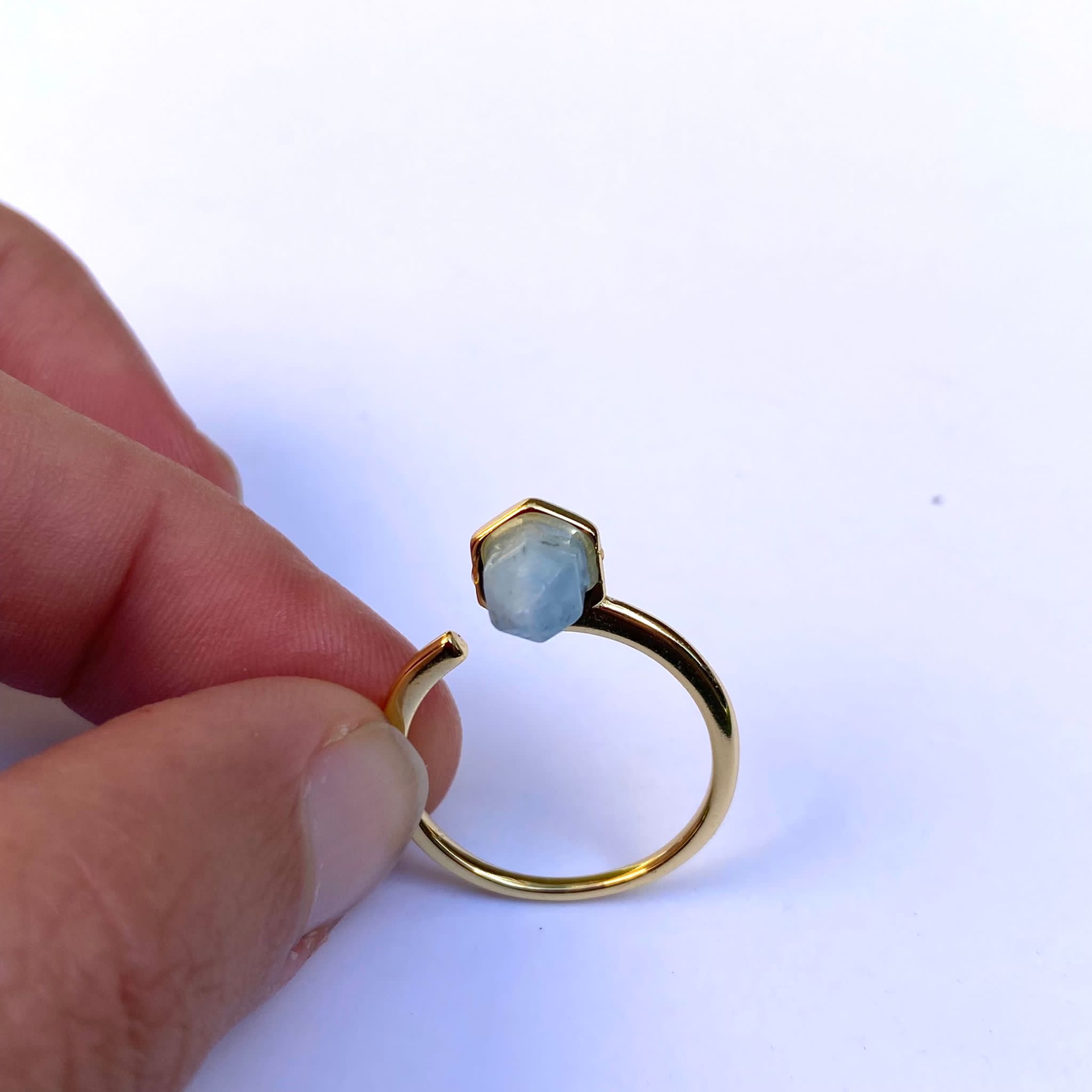 Crystal Compass Ring - Mixed Crystals