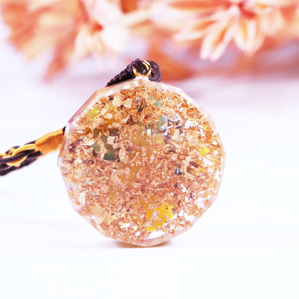 Healing Stones Orgone necklace EMF Protection Chakra Crystals Meditation Reiki Supplies Positive Energy Generator Orgonite