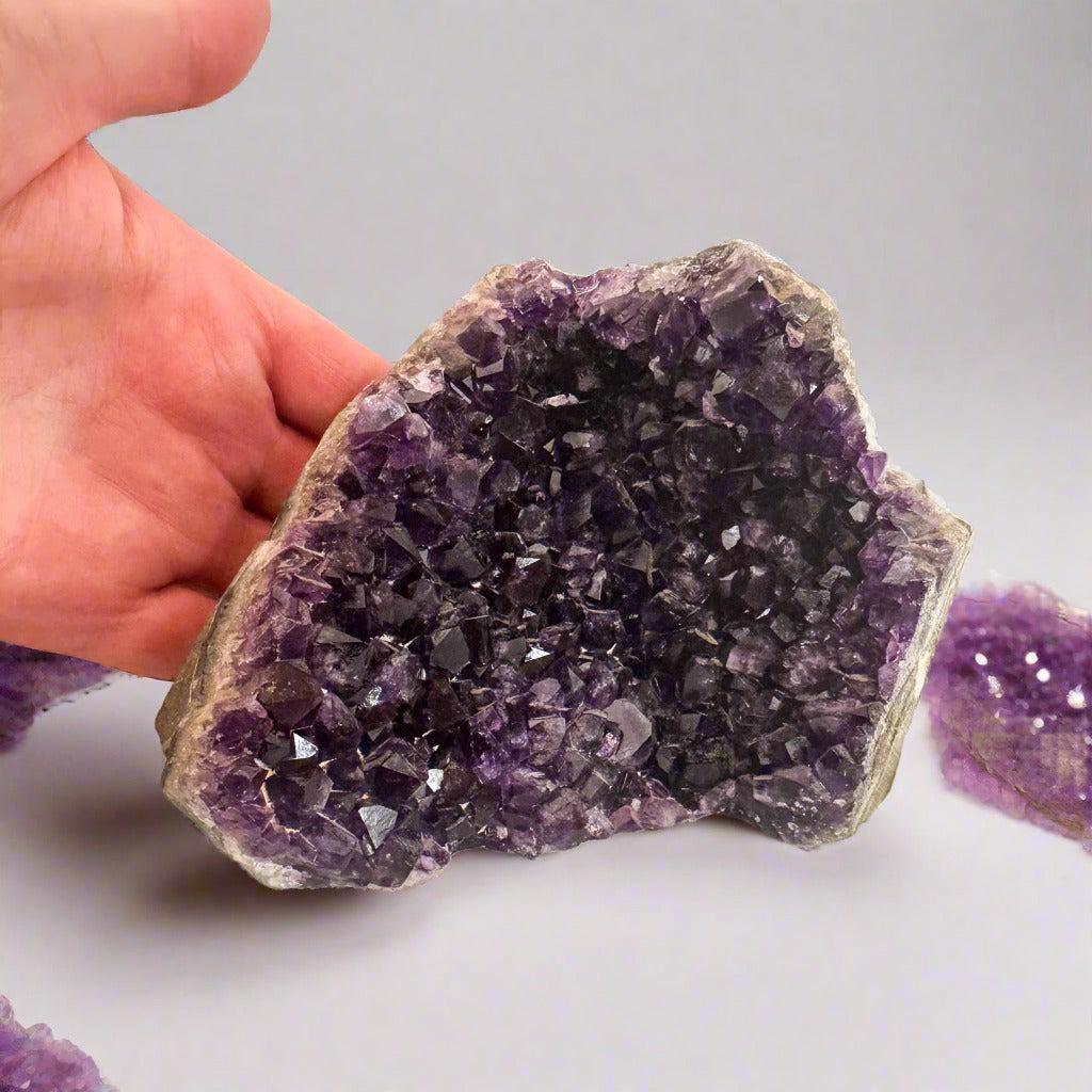 Amethyst Quarter Geode - Healing Stone | Curated by Blackbird & Sage