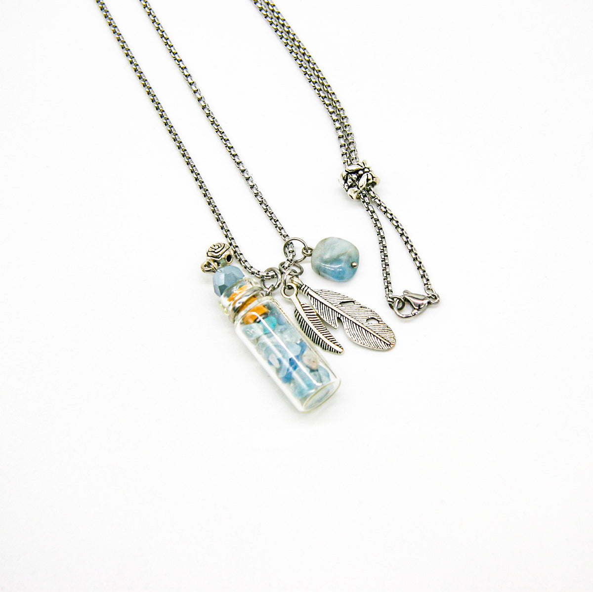 Aquamarine Diffusing Necklace | Energy & Healing | Diffusing on the go