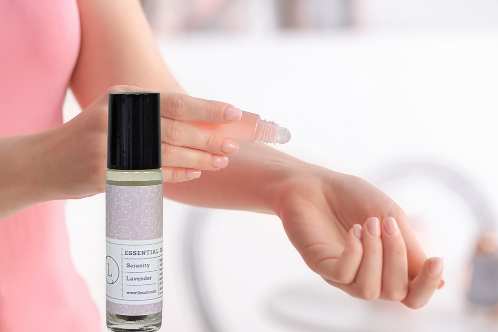 CBD Essential Oils Roll-On set with Crystals and CBD (THC free)
