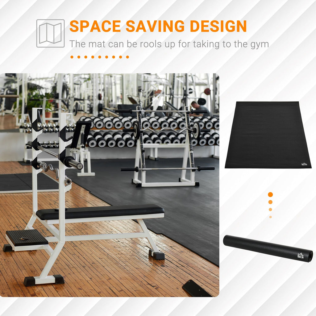 Multi-Purpose Non-Slip Exercise Mat 180x90cm PVC Foam Protection