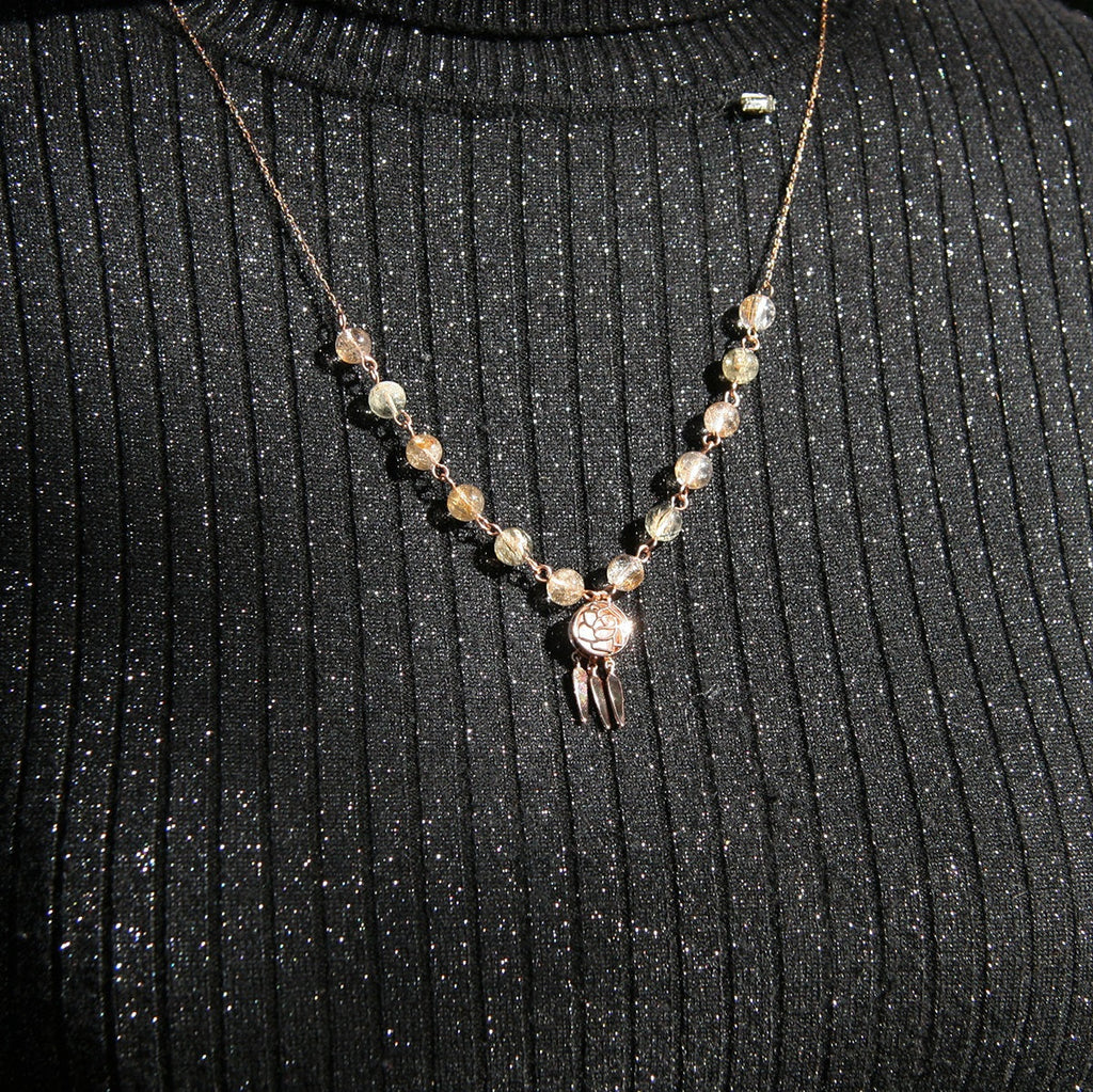 Rose Aroma Necklace | Energy & Healing | Diffusing on the go