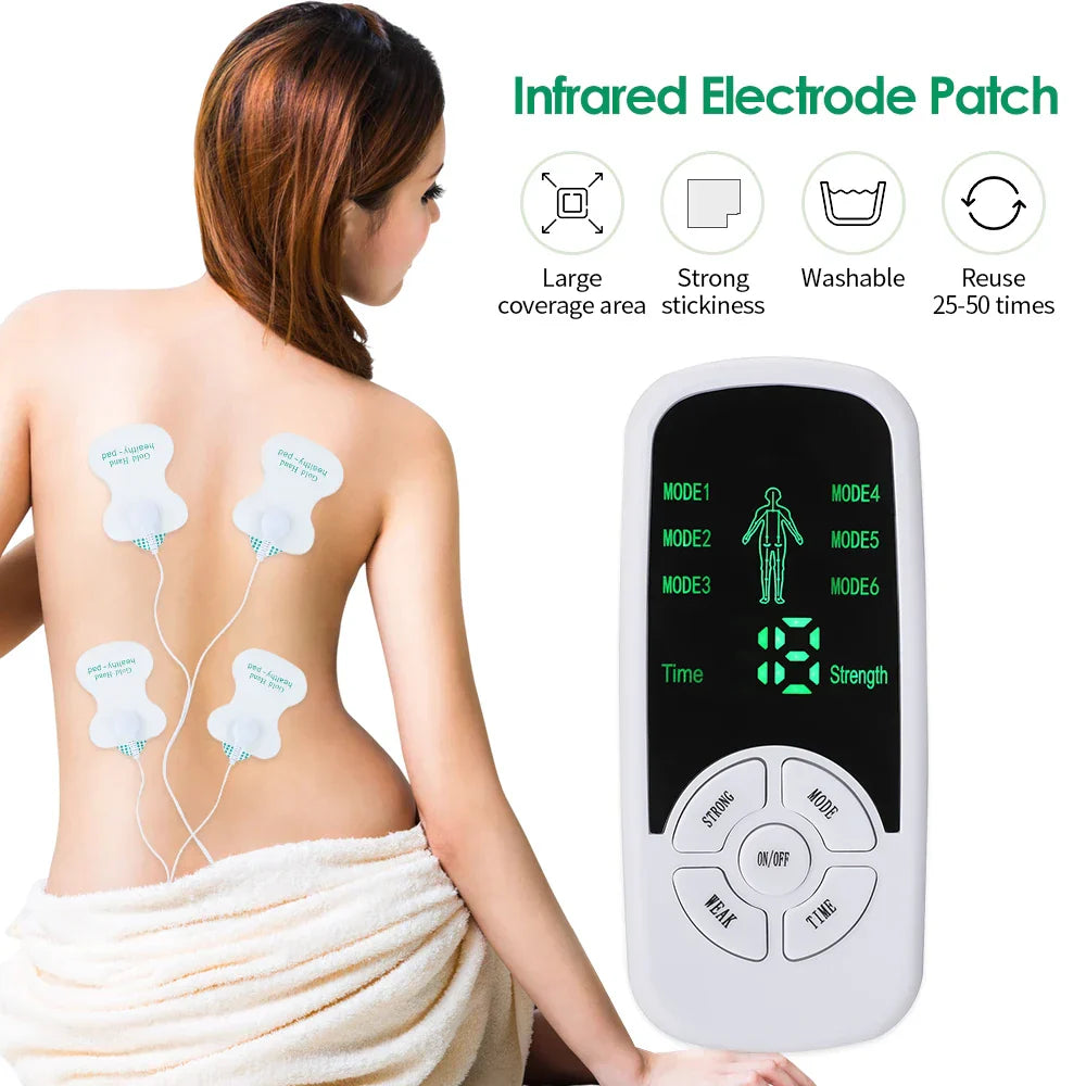 Electric Muscle Stimulator Body Massager (6 Modes)
