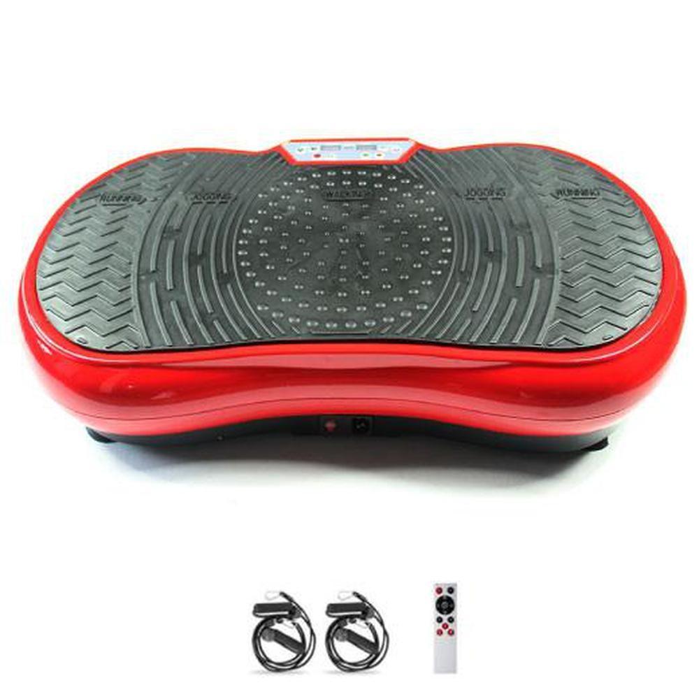 Social Hike Red Vibration Machine Platform - Exercise Plate Whole Body Workout-0