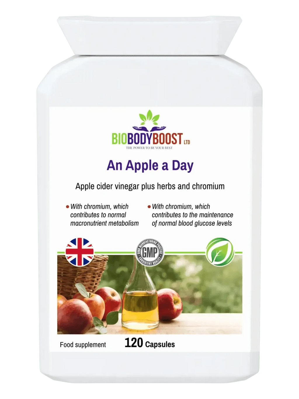 An Apple a Day - Apple Cider Vinegar Plus Herbs 120 Capsules