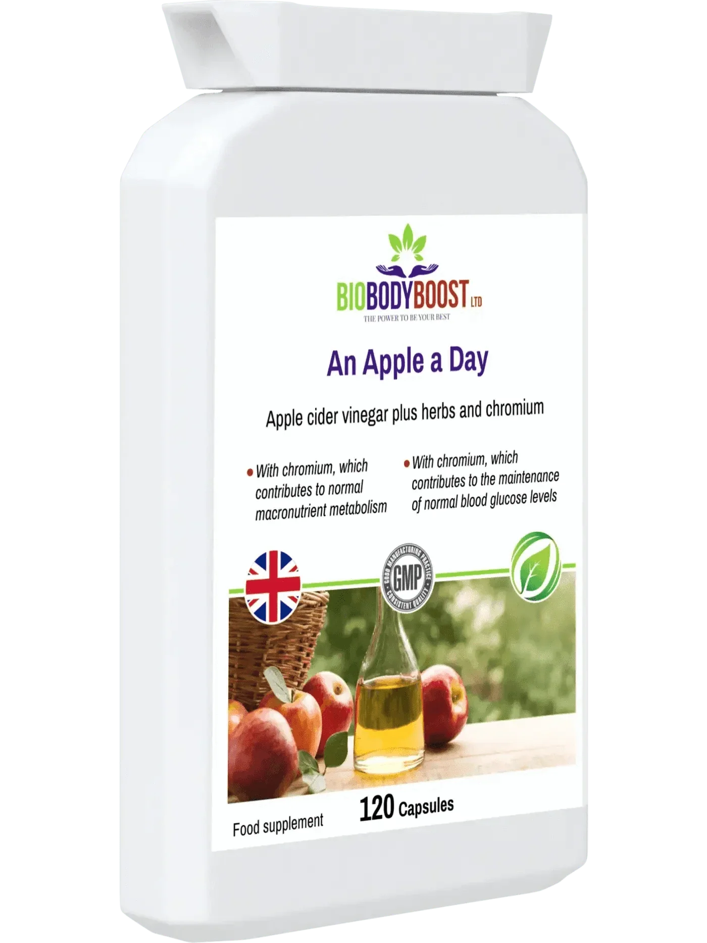 An Apple a Day - Apple Cider Vinegar Plus Herbs 120 Capsules