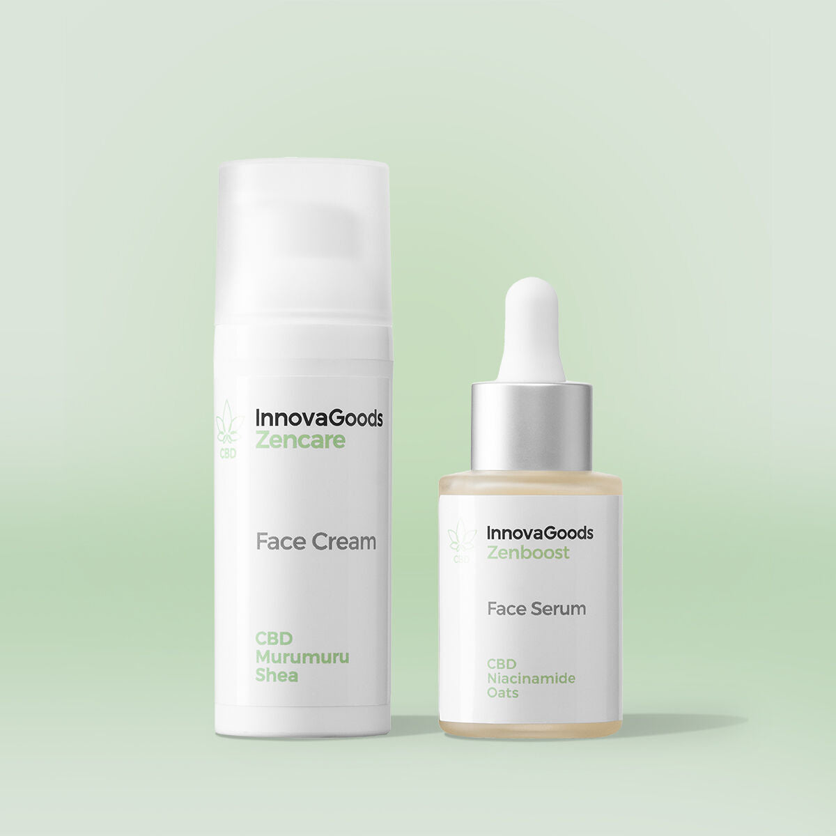 Face Moisturising Duo Pack CBD InnovaGoods-0